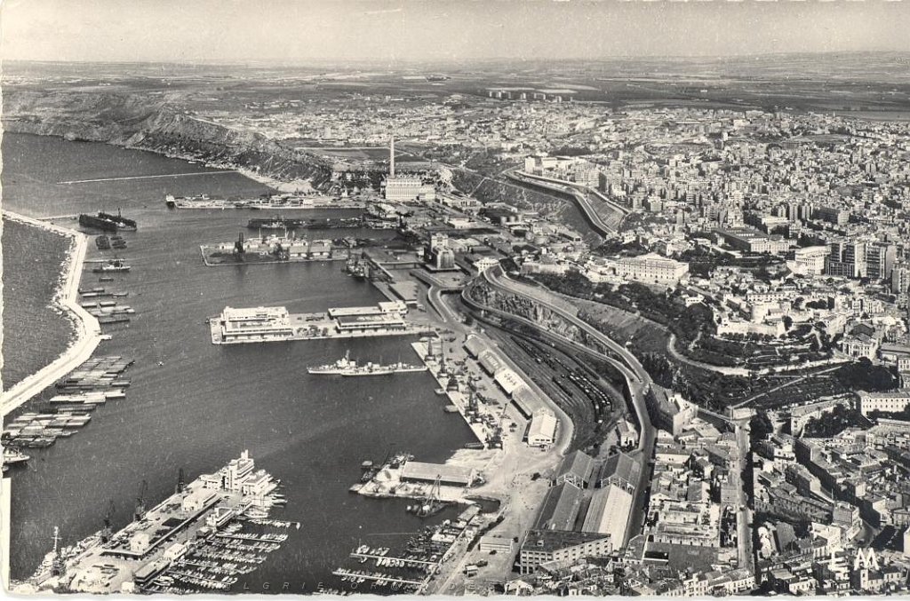 ORAN LE PORT VUE DEPUIS SANTA CRUZ.JPG